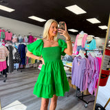 Green Light Moment Kelly Green Dress