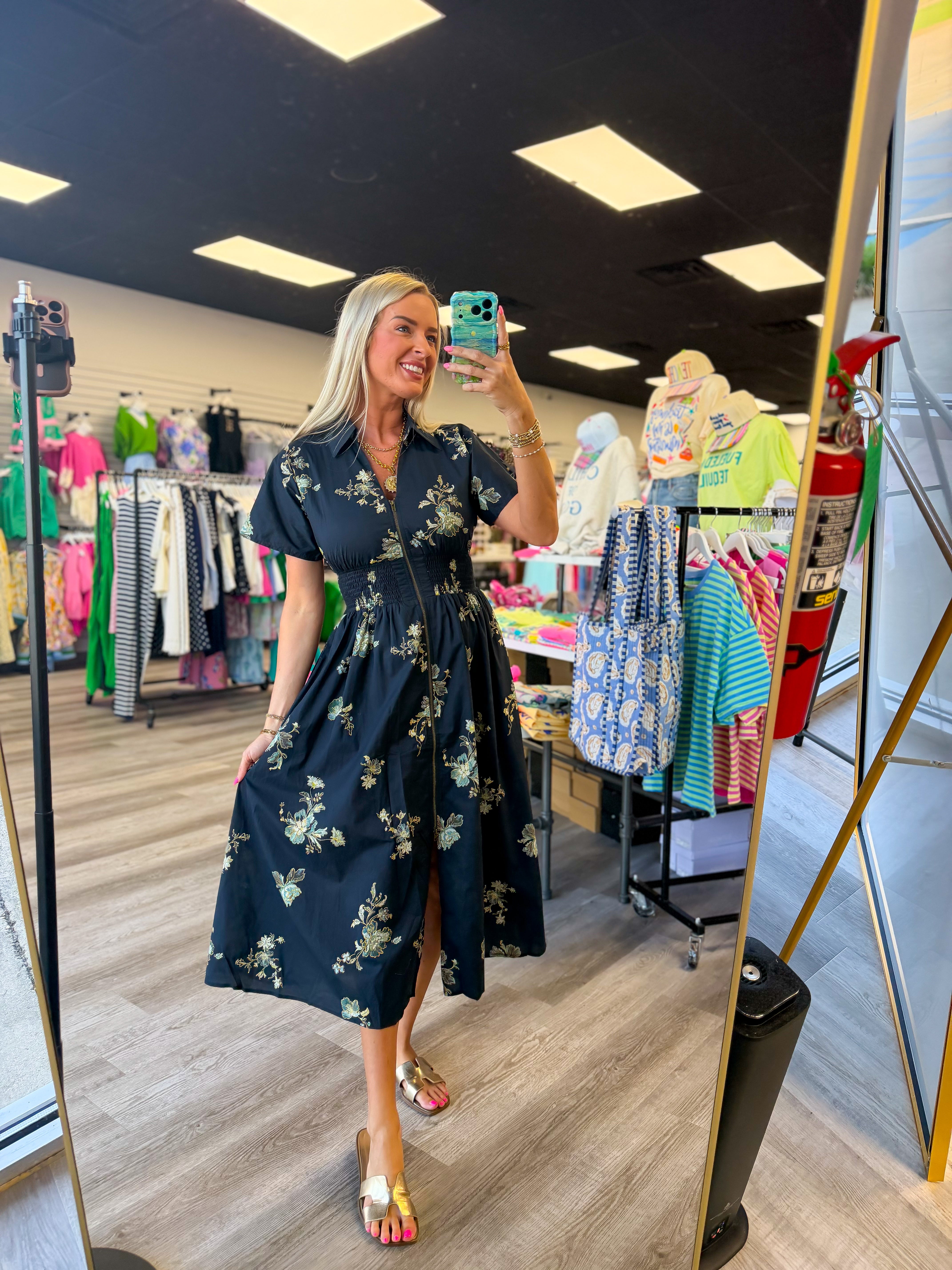 Hidden Garden Midi Dress – Savage Roots Boutique