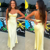 So Golden Silk Dress