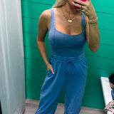 Acid Wash Jumpsuit