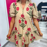 Wildflower Stroll Dress Ecru