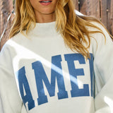 'WWJD & AMEN' Reversible Mock Neck Sweatshirt