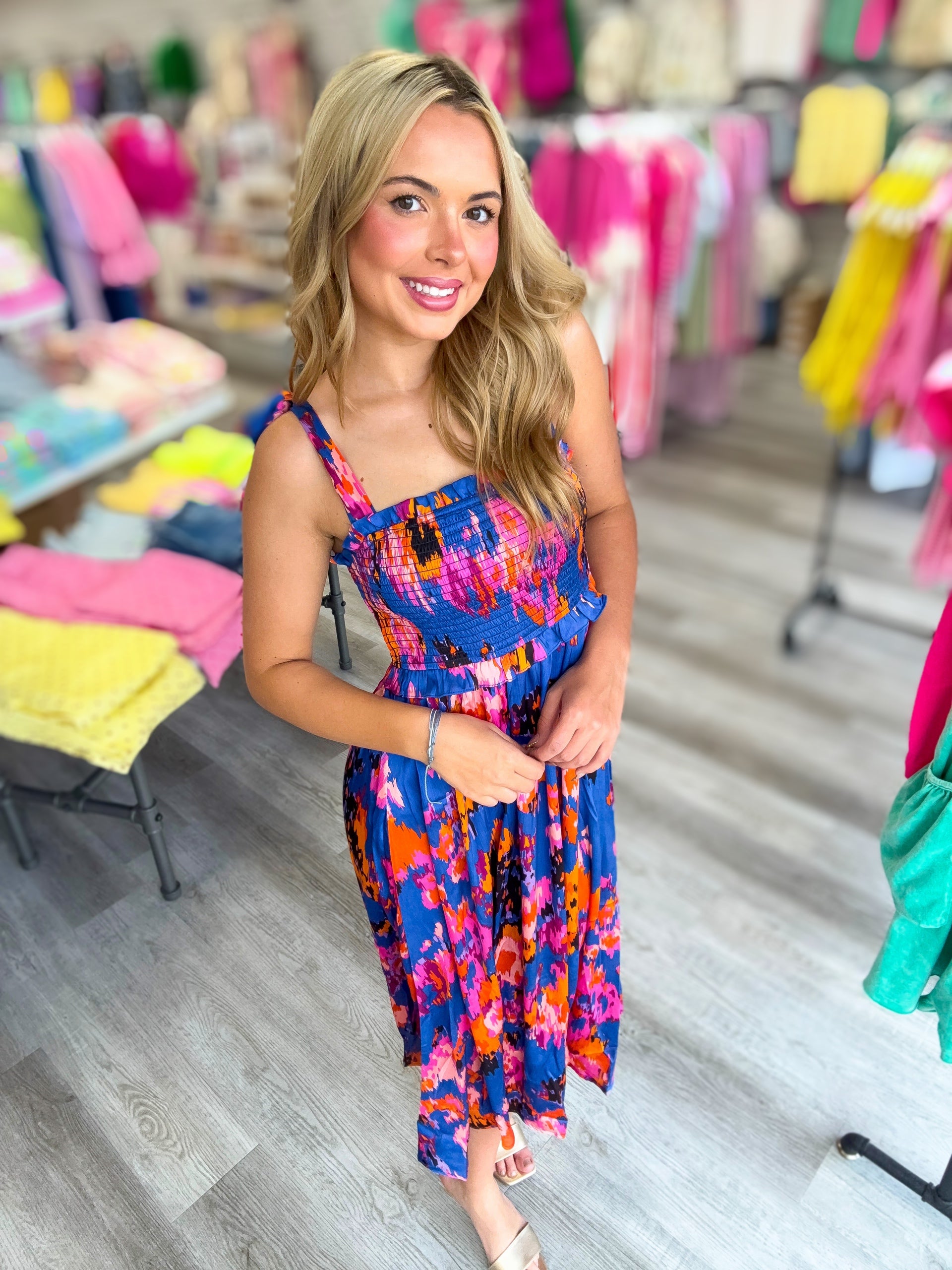 Sunset in Santorini Dress