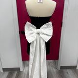 Black Bow Back Mini Dress