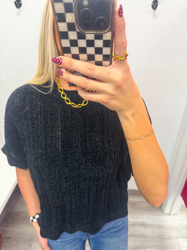 Ultra Soft Short Sleeve Sweater