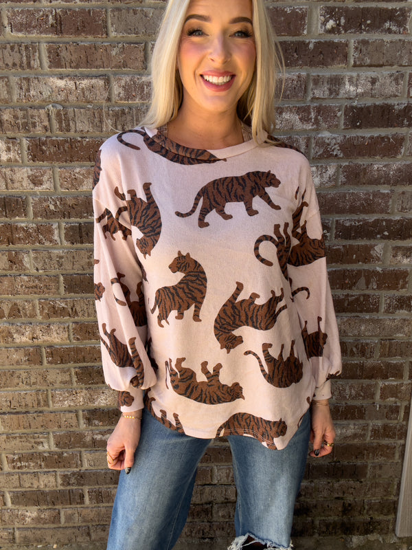 Tiger Long-Sleeve Top