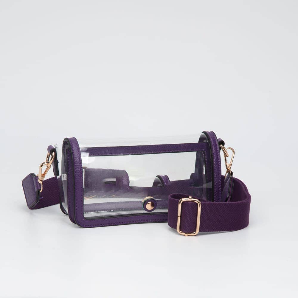 Lindsay Clear Gameday Crossbody Bag