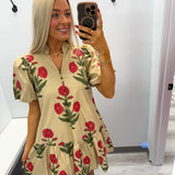Wildflower Stroll Dress Ecru