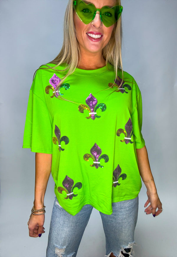 Fleur De Lis Sequin Tee