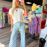 Dot Your Thing Cropped Denim Pants