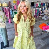 The Polished Polka Mini Dress