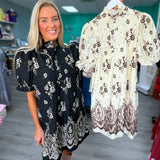 Vintage Lace Mini Dress