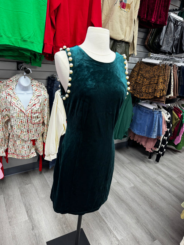 Pearl Velvet Dress