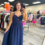 Dreaming Of Sunshine Keyhole Midi Dress