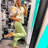 Sweet Escape Scallop Pants Matcha