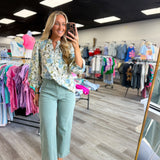 Blue Skies & Blooms Top