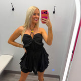 She's Glowing Solid Halter Romper