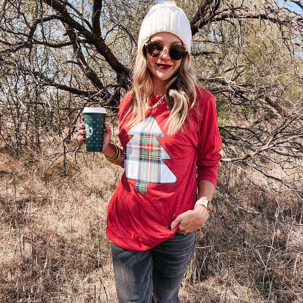 Christmas Plaid Tree Longsleeve