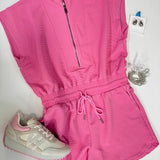 Pink Zip Romper