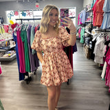Better Times Floral Scallop Dress