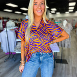 Tiger Town Satin Top