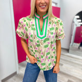 The Southern Charm Floral Top | Pink