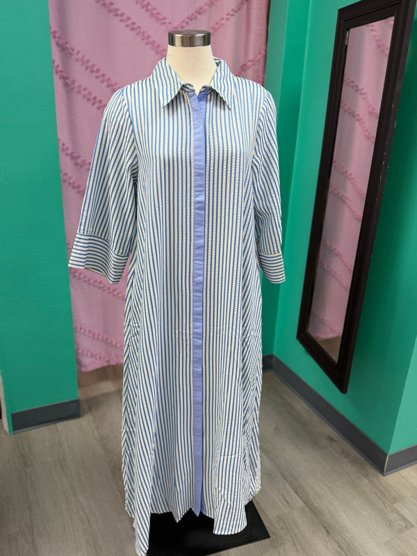 The Coastal Classic Stripe Midi