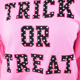 Trick or Treat Polka Dot Patch Pullover