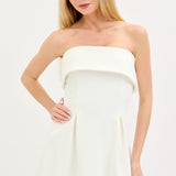 Well Wishes Strapless White Dress