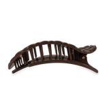 Flat Round Hair Clip | Large | Truly Taupe Quilted
