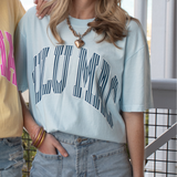 Stripe Adult Chambray Comfort Colors Tee