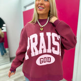 Praise God & Polka Dot Mock Neck