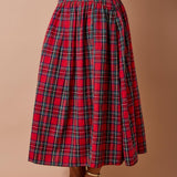 The Wrapped in Plaid Maxi Skirt