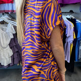 Tiger V Neck with Side Slits