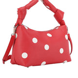 Polka Dot Print Handle Crossbody Bag