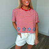 Be the Star Red White Blue Top