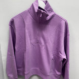 BLACK FRIDAY | High Neck Scuba Half Zip Pullover