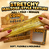 Gold Glitter Dollar Coin Slow Rising Squishy Toy
