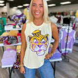 LSU Vintage Tiger (Licensed) Tank | Butter