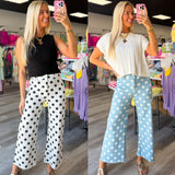 Dot Your Thing Cropped Denim Pants