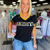 Black and Gold Sequin Top