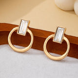 Crystal Cut Door Knocker Earrings | 80E62187