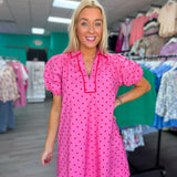 The Polished Polka Mini Dress