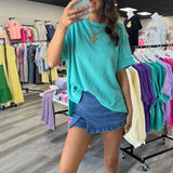 Bright Side Ribbed Top
