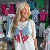Bow July 4th Top