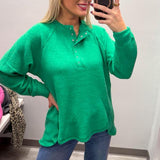 Ultra Soft Henley Sweater