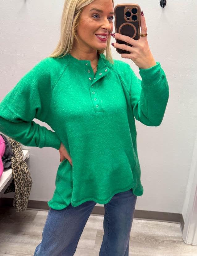 Ultra Soft Henley Sweater