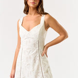 Cotton Embroidered Mini Dress