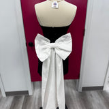 Black Bow Back Mini Dress