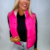 Two Sides to Every Story Reversable Puffer Vest